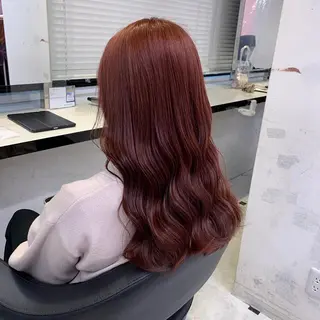 ロング ピンク・ベージュ🩰 カラー🫧とらのヘアスタイル