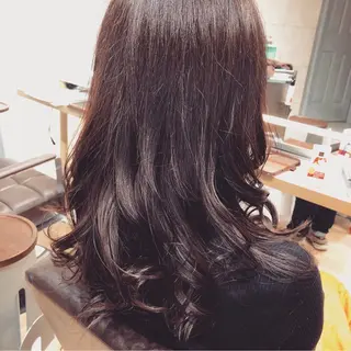セミロング カラー 小澤 達也のヘアスタイル