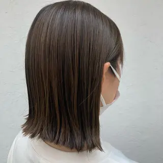 ミディアム カラー 💎髪質改善💎 西森千夏のヘアスタイル