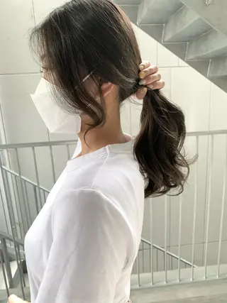 ロング カラー 樫原裕二/似合わせ カット/透明感カラーのヘアスタイル
