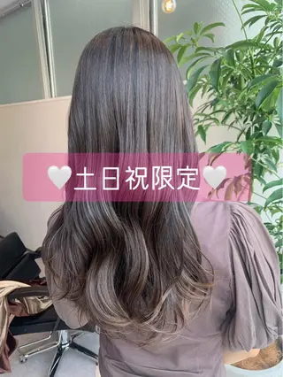 ロング 美髪矯正/シークレッ トハイライト🤍りさのヘアスタイル