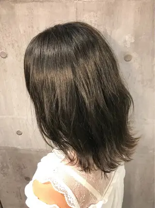 ミディアム カラー 田室 和幸 河原町のヘアスタイル