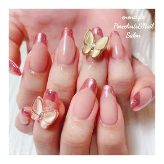 ミディアム ネイル 🐾enen style 🐾のネイルデザイン
