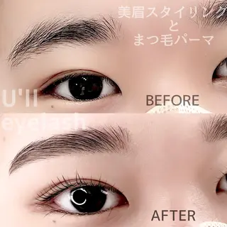 マツエク・マツパ アイブロウ U'll eyelashのマツエク・マツパデザイン