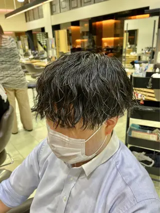 パーマ メンズ メンズ特化 古賀陸斗のヘアスタイル