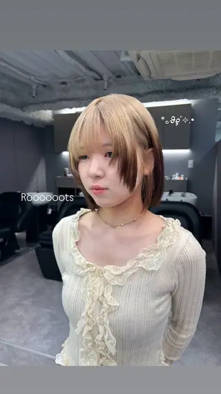 ミディアム カラー デザインカラー /rioのヘアスタイル