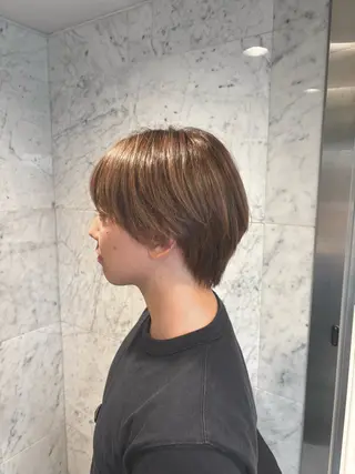 ショート カラー メンズ hachiyama rinaのヘアスタイル