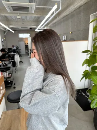 ロング カラー 八谷 将平のヘアスタイル