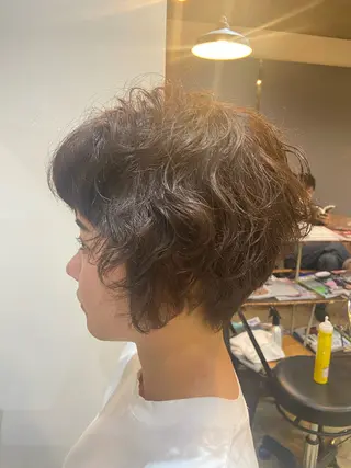 ショート 岡本 蓮太のヘアスタイル