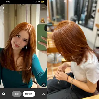 ミディアム カラー 木村丈晴✂️ご来店 お待ちしてます😊のヘアスタイル
