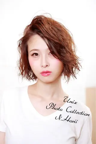ショート カラー ヘアアレンジ UNIX N.horiiのその他イメージ