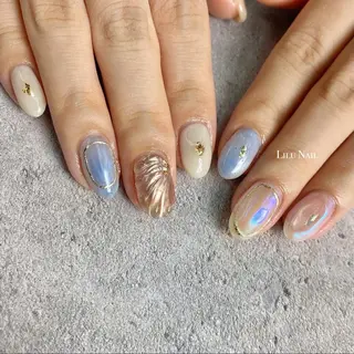 ネイル モチの良さ◉ フィルインネイル♡のネイルデザイン
