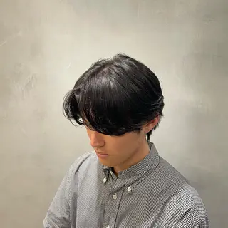 ミディアム カラー パーマ ヘアアレンジ メンズ fifth 石川 凪のヘアスタイル