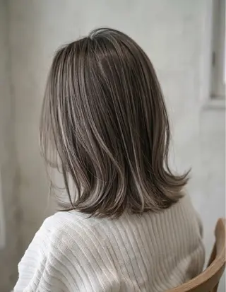ミディアム AYU / MODE K's 松原のヘアスタイル
