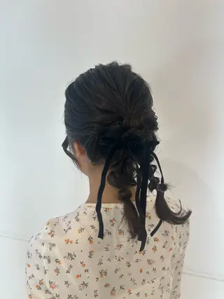 ヘアアレンジ ユナ/暖色カラー🧡 /表参道のヘアスタイル
