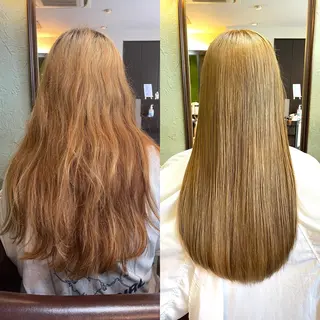ロング カラー 飯田 智也のヘアスタイル