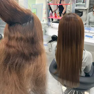 ロング カラー パーマ 🍀ブラウンベージュ sakura🍀のヘアスタイル