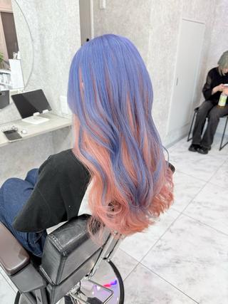 ロング カラー 🌺ハイトーン🌺 矢葺 なぎさ🌺🌺のヘアスタイル