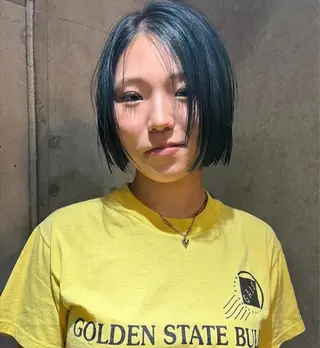 ショート カラー パーマ ヘアアレンジ メンズ キッズ デザインパーマ メンズカット 郁美のヘアスタイル