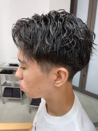 ショート パーマ メンズ 似合わせショート×透 明感/やじまたかしのヘアスタイル