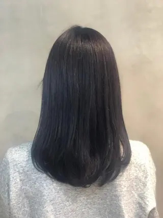 セミロング カラー ヘアアレンジ TOKI /透明感/原宿のヘアスタイル