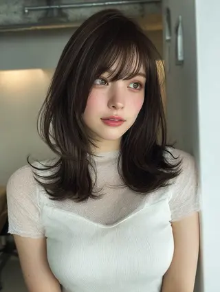 セミロング 村田 七夕のヘアスタイル
