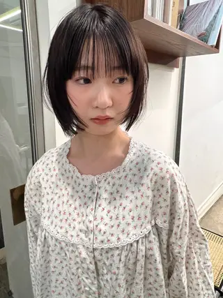 ショート リコ BOBカットモデルのヘアスタイル