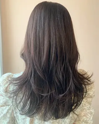 ロング カラー hubhair レイヤー/透明感のヘアスタイル