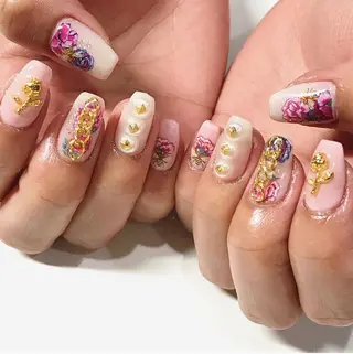 ネイル 渋谷/チップ長さ出し 👑アプレgel-xのネイルデザイン