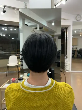 ショート カラー 神戸ボブ✂️ ioe三宮/田 伸佳のヘアスタイル