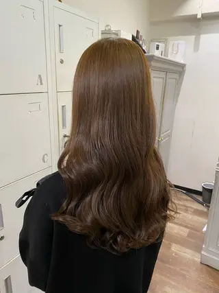ロング カラー mio♡ベージュ特化 🎀透明感カラーのヘアスタイル