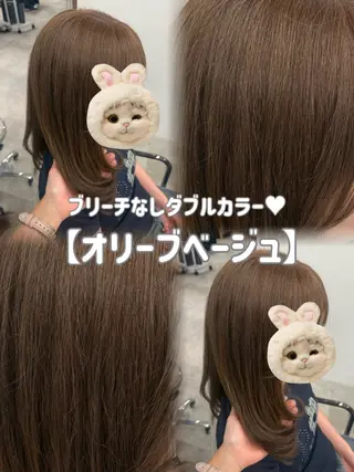 ロング カラー 結べるレイヤー/ 透明感カラー/和奏のヘアスタイル