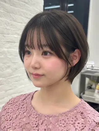ショート 韓国ヘア🇰🇷／ 艶カラー鈴木萌愛🩶のヘアスタイル