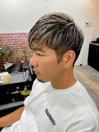 ショート カラー メンズ 💈メンズパーマ &メッシュ南谷💈のヘアスタイル