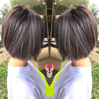 ショート カラー ショート⭐️ブリーチ ⭐️木村康二⭐️のヘアスタイル