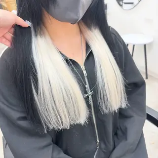 ロング カラー ヘアアレンジ 渋谷🤍ハイトーン 🤍ボブ🤍FUMUのヘアスタイル