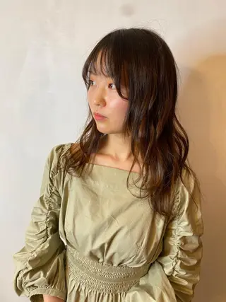 セミロング 藤田 遼のヘアスタイル