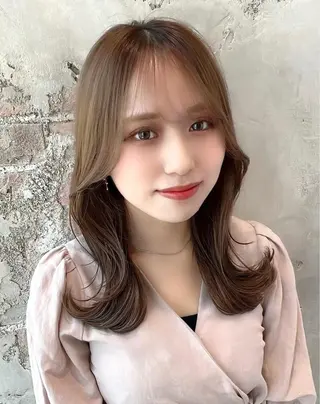 セミロング 🧡くびれヘア/前髪 顔周り🧡久原結衣のヘアスタイル