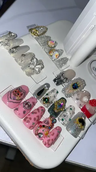 ネイル RICO Nail パーツつけ放題🌈のネイルデザイン