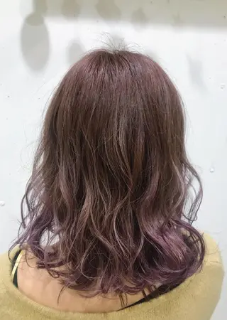 ミディアム カラー 🍑艶髪✖️暖色系 ✨momoka🍑のヘアスタイル