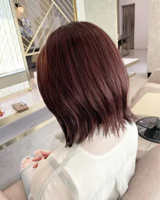 ミディアム カラー 渡辺　亮/髪質改善 レイヤーカットのヘアスタイル