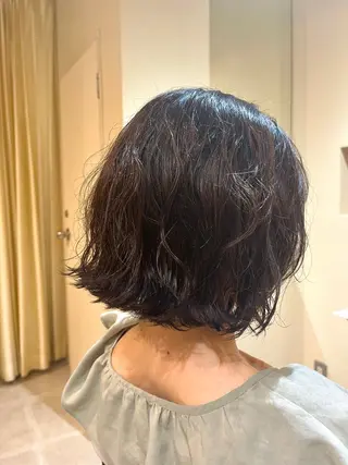 ミディアム パーマ FIX店長/名駅/ 国際センター/パーマのヘアスタイル