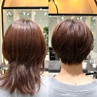 ショート 縮毛矯正/レイヤー taiga🧡のヘアスタイル