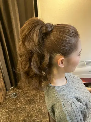 ロング ヘアアレンジ salon de Lulu天神/今泉のマツエク・マツパデザイン