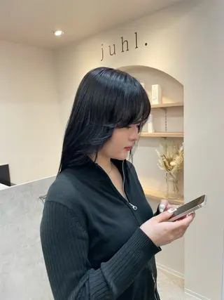 ロング カラー REINA ISHIDOのヘアスタイル