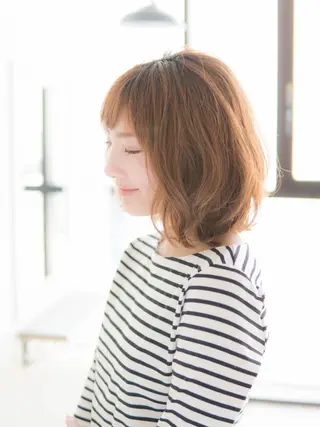 ミディアム カラー ヘアアレンジ マツエク・マツパ 永野 良一のヘアスタイル