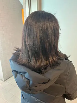 ミディアム うしだ かおるのヘアスタイル