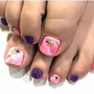 ネイル 渋谷/チップ長さ出し 👑アプレgel-xのネイルデザイン