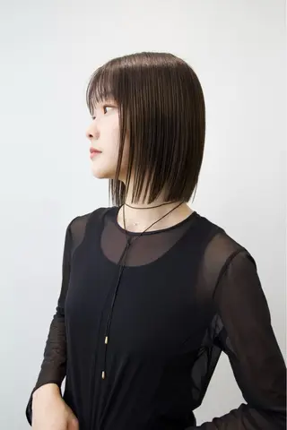 ミディアム 石川玲菜/ ボブ/銀座のヘアスタイル