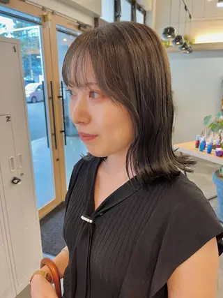 ミディアム カラー ナチュラル＆ラフヘア 松尾 凌のヘアスタイル